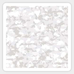 White Digital Camouflage Sticker